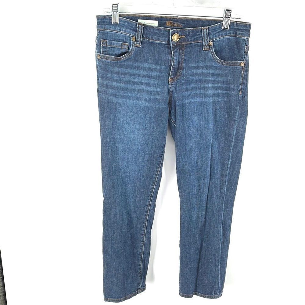 Kut From the Kloth Maggie skinny boyfriend jeans capris 6 EUC